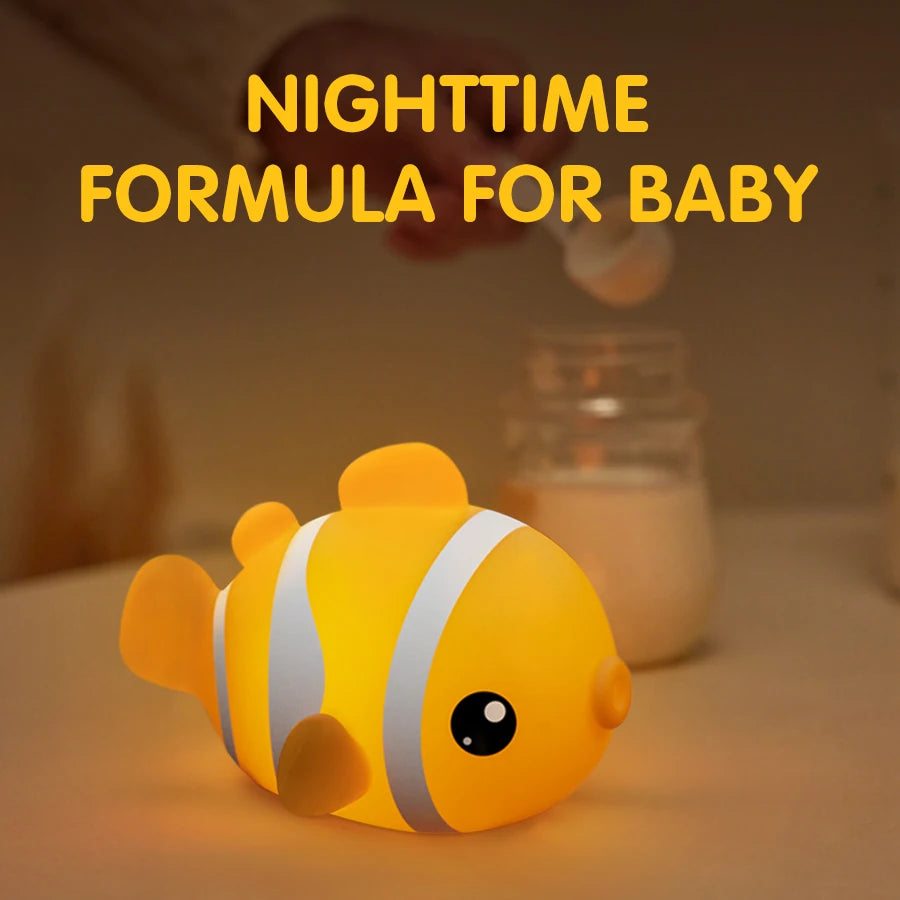 Cute Clownfish Children's Night Light Rechargeable