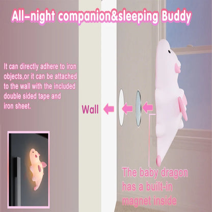 Cute Baby Dragon Children's Night Light Rechargeable