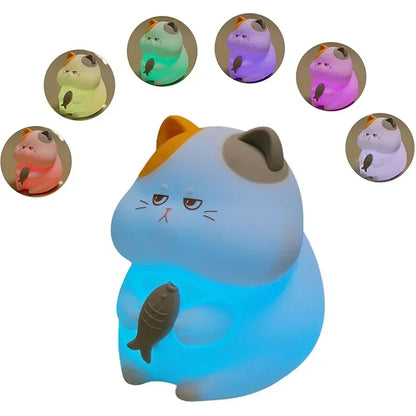 Greedy Cat Children's Night Light Rechargeable
