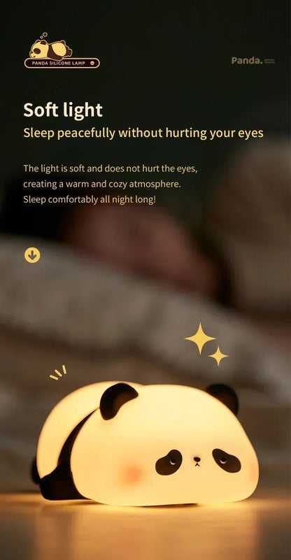 Cute Panda Children's Night Light Rechargeable