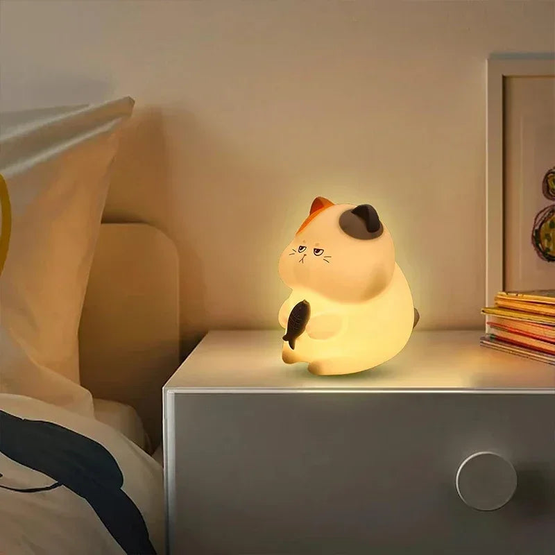 Greedy Cat Children's Night Light Rechargeable