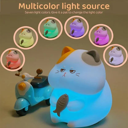 Greedy Cat Children's Night Light Rechargeable