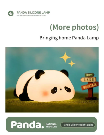 Cute Panda Children's Night Light Rechargeable
