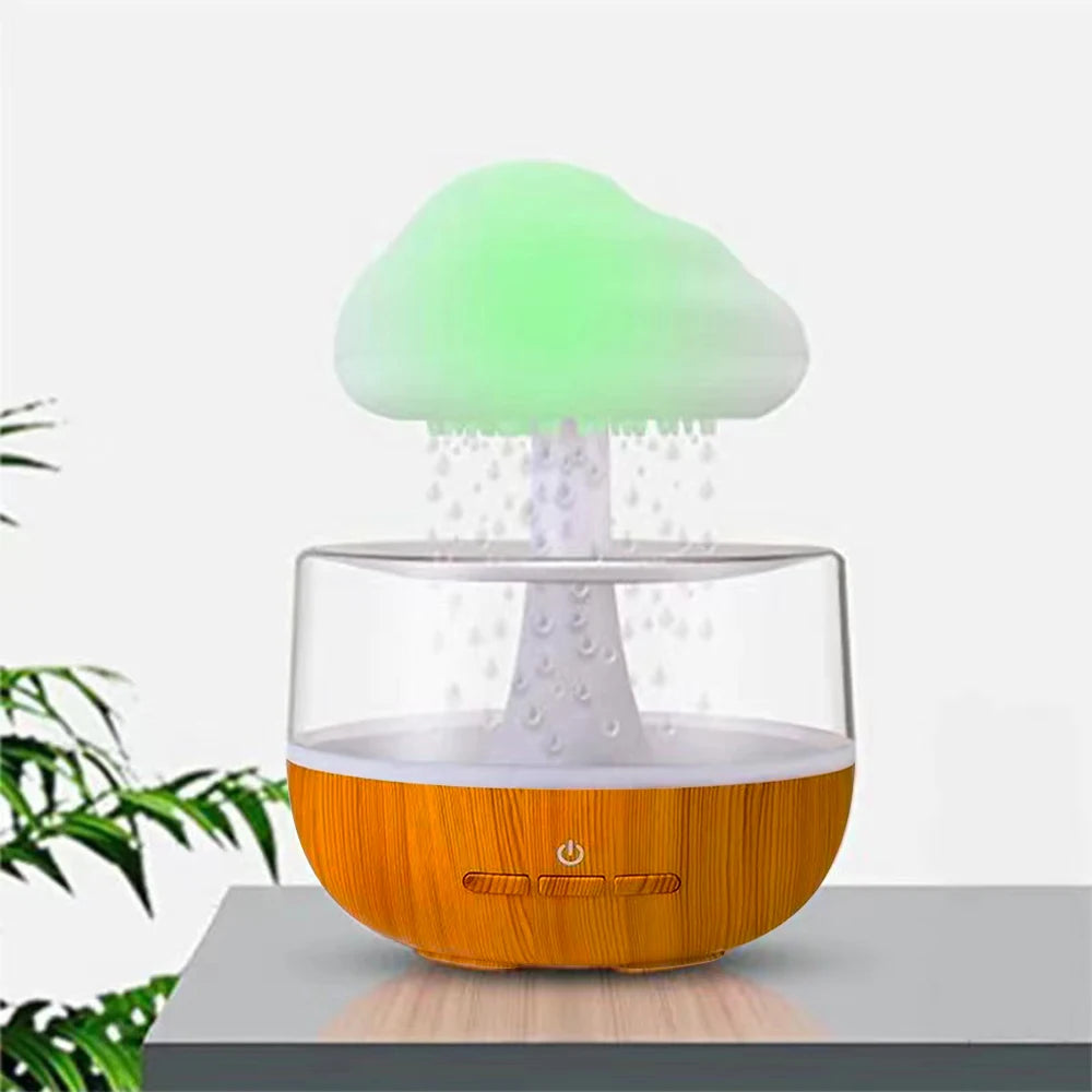 Rain Cloud Humidifier Night Light Essential Oil Diffuser