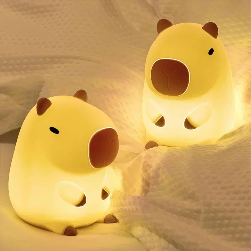 Cute Capybara Children's Night Light Rechargeable