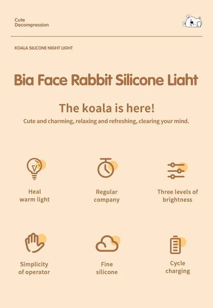 Cute Koala Children's Night Light Rechargeable