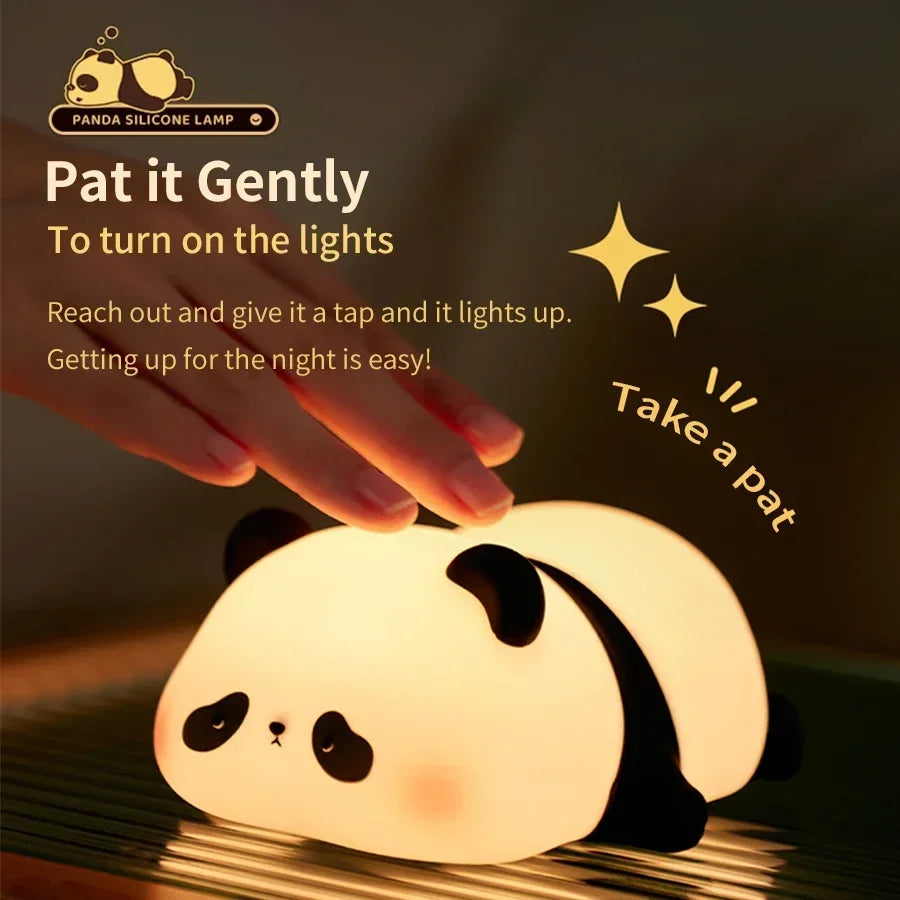 Cute Panda Children's Night Light Rechargeable