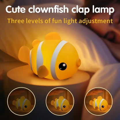Cute Clownfish Children's Night Light Rechargeable