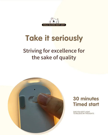 Cute Koala Children's Night Light Rechargeable