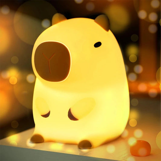 Cute Capybara Children's Night Light Rechargeable