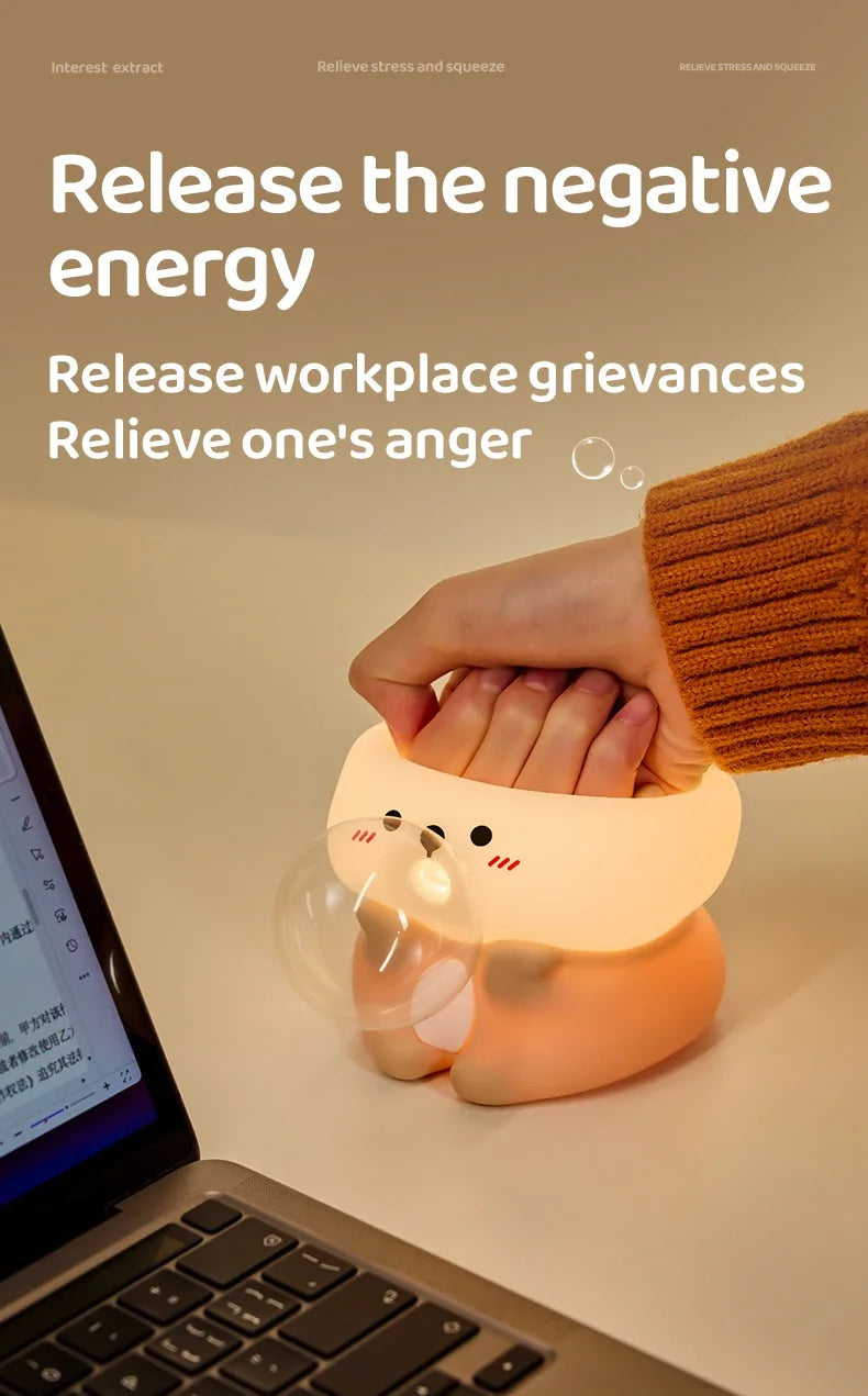 Cute Sea Otter Children's Night Light Rechargeable