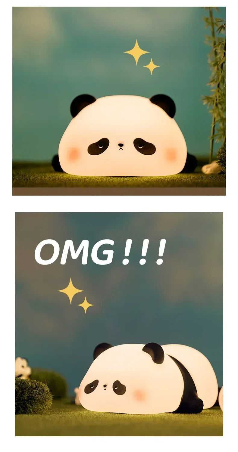 Cute Panda Children's Night Light Rechargeable