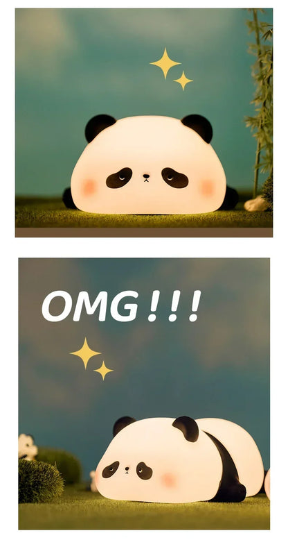 Cute Panda Children's Night Light Rechargeable