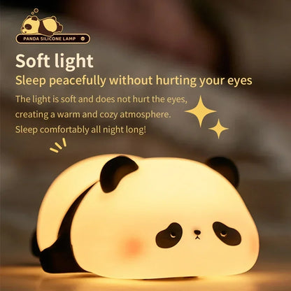 Cute Panda Children's Night Light Rechargeable