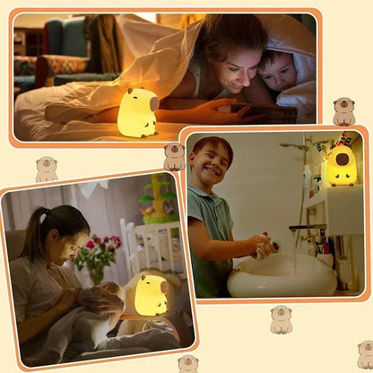 Cute Capybara Children's Night Light Rechargeable