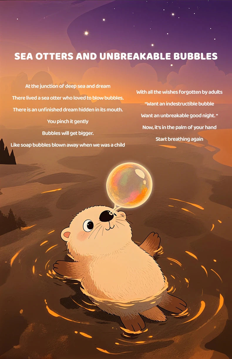 Cute Sea Otter Children's Night Light Rechargeable