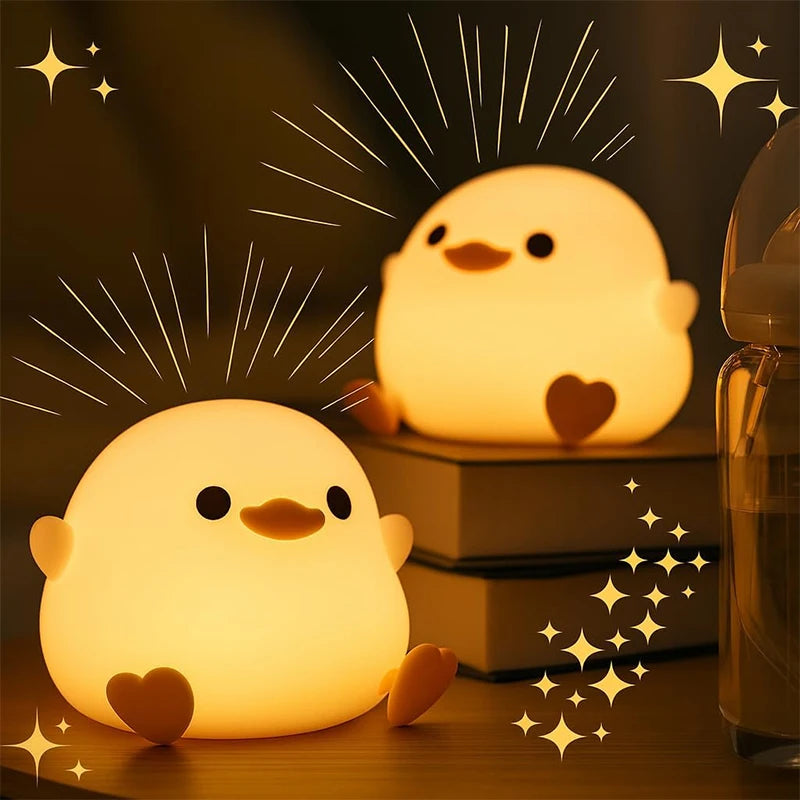 Silicone Duck Children's Night Light Rechargeable