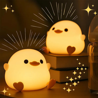 Silicone Duck Children's Night Light Rechargeable