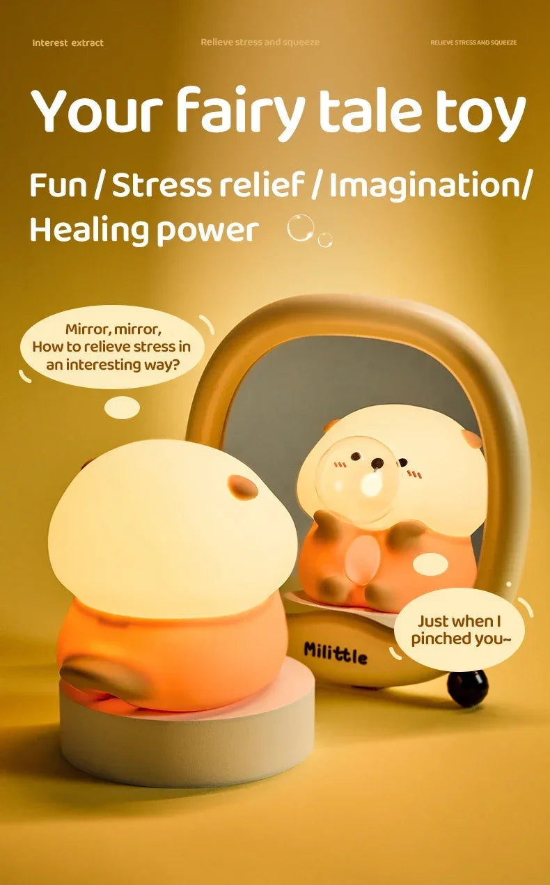 Cute Sea Otter Children's Night Light Rechargeable