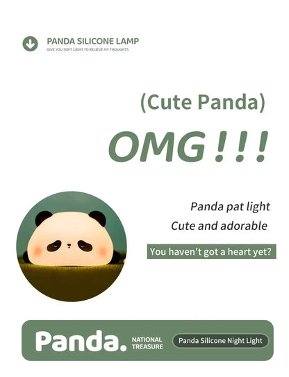 Cute Panda Children's Night Light Rechargeable