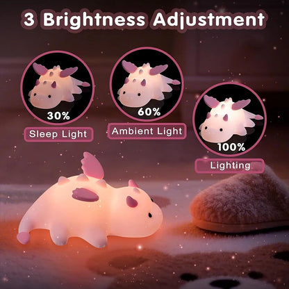 Cute Baby Dragon Children's Night Light Rechargeable