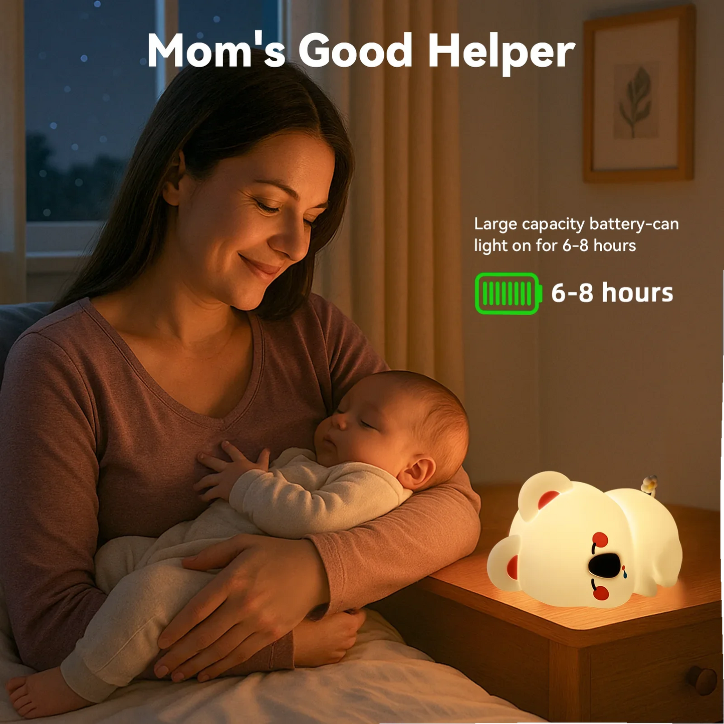 Cute Koala Children's Night Light Rechargeable