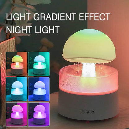 Rain Cloud Humidifier Night Light Essential Oil Diffuser