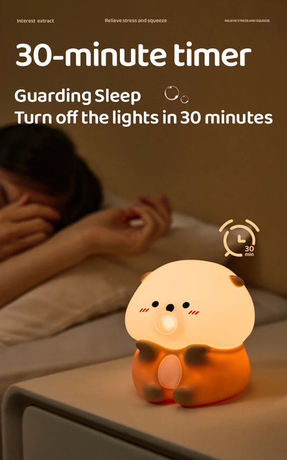 Cute Sea Otter Children's Night Light Rechargeable