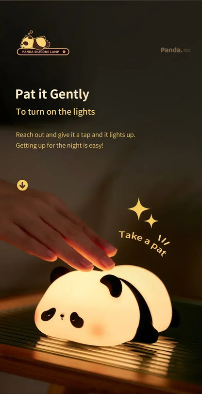 Cute Panda Children's Night Light Rechargeable