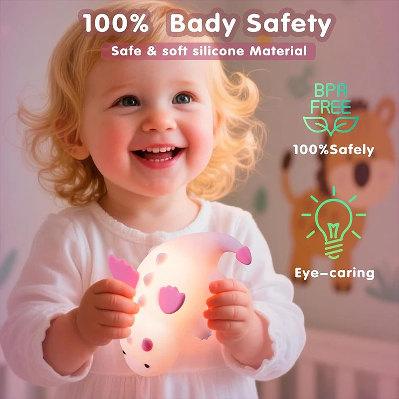 Cute Baby Dragon Children's Night Light Rechargeable