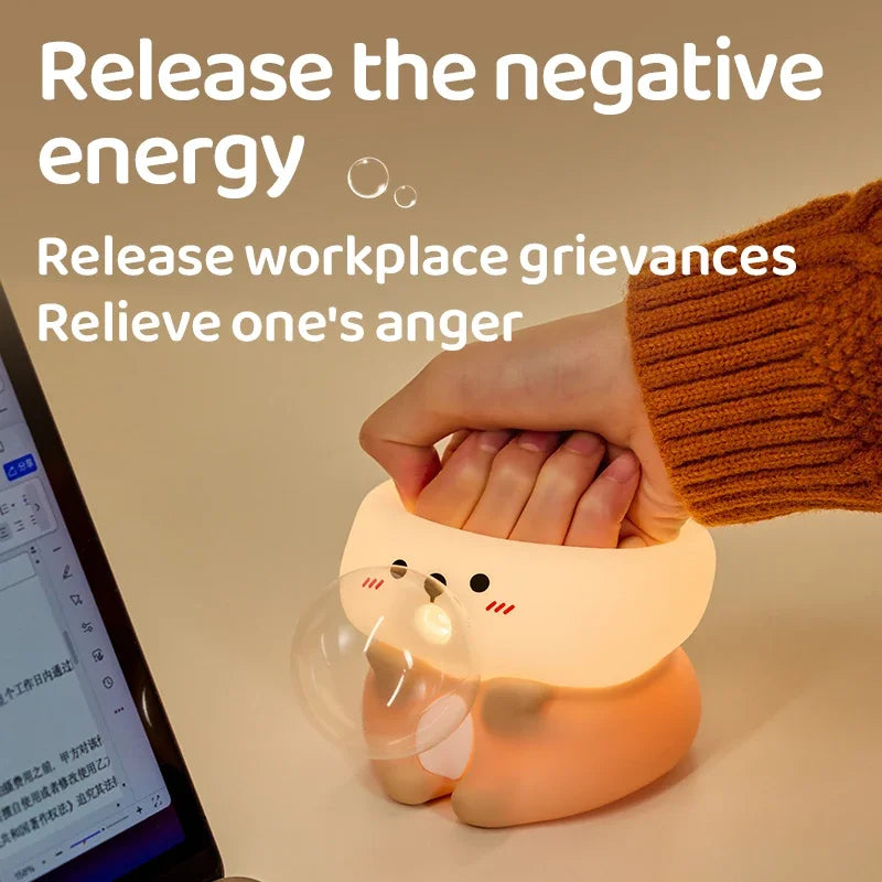 Cute Sea Otter Children's Night Light Rechargeable