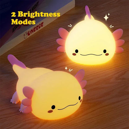 Cute Axolotl Children's Night Light Rechargeable