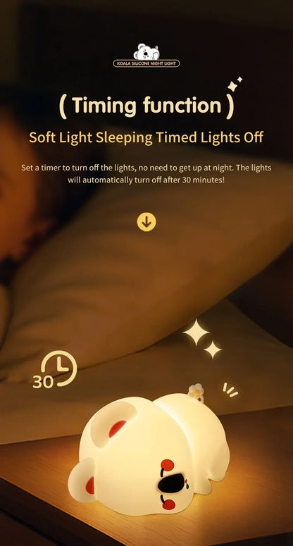 Cute Koala Children's Night Light Rechargeable