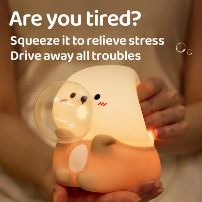 Cute Sea Otter Children's Night Light Rechargeable