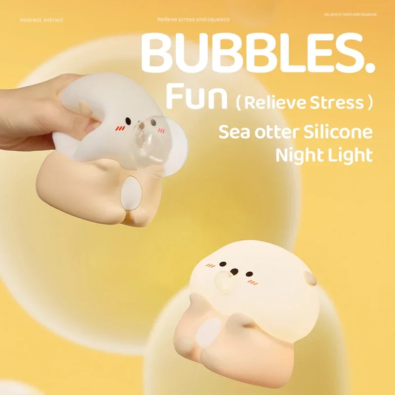 Cute Sea Otter Children's Night Light Rechargeable