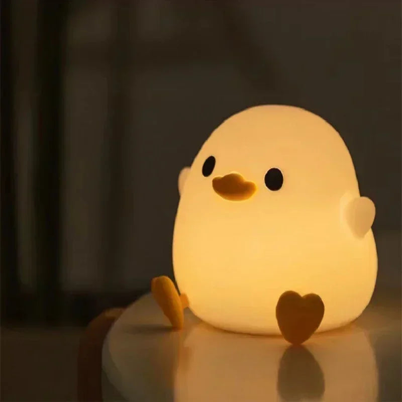 Silicone Duck Children's Night Light Rechargeable